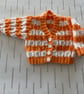 Baby cardigan with patterned stripes - Image 1