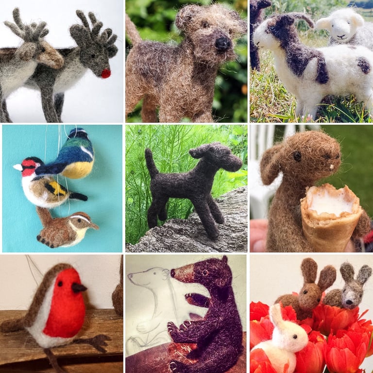 Special Offer Two Needle Felt Kits: You choose from a choice of  20 kits