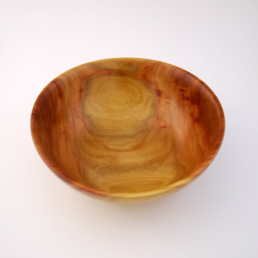 Plum wood bowl