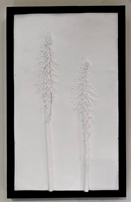 Botanical Stone Cast - Red Hot Pokers in April