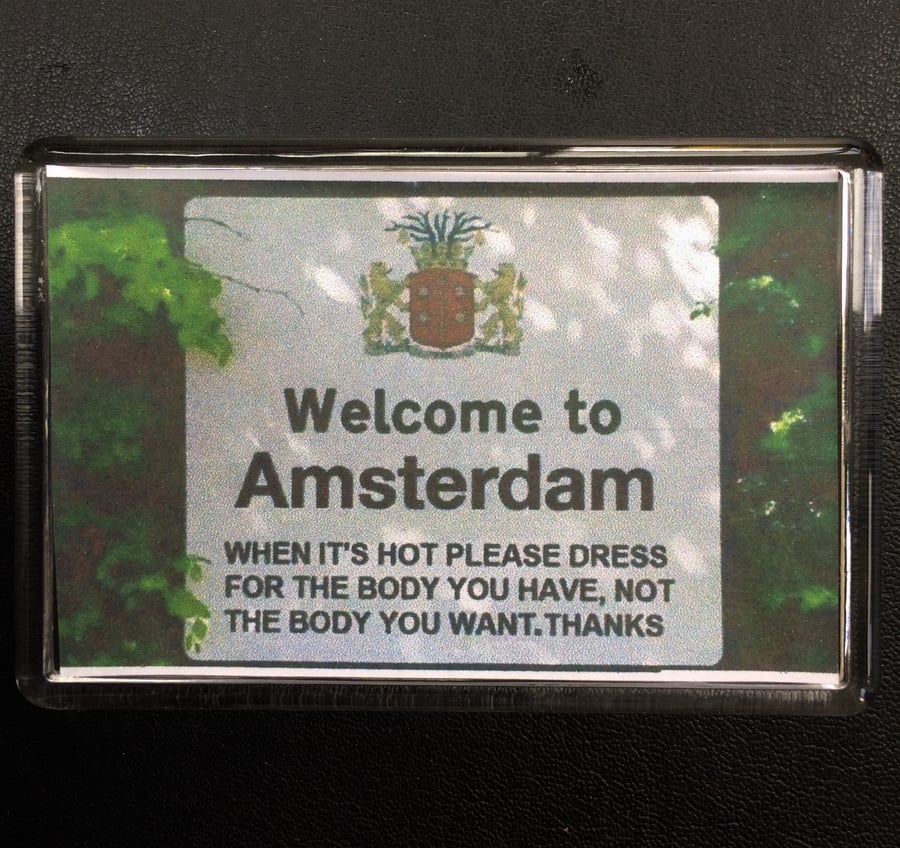 Welcome To Amsterdam Fridge Magnet