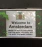 Welcome To Amsterdam Fridge Magnet - Image 1