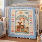 Hand Quilted RainbowFarm With Animals