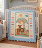Hand Quilted RainbowFarm With Animals - Image 1