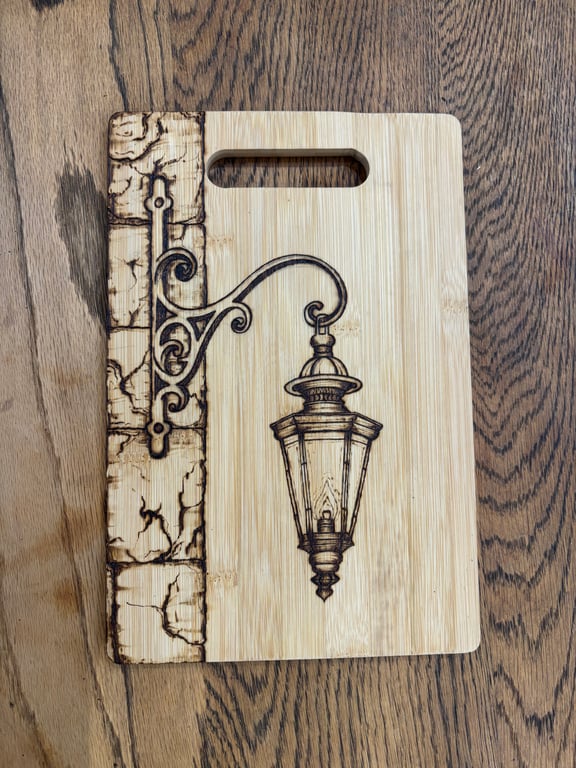 Autumn lantern chopping board
