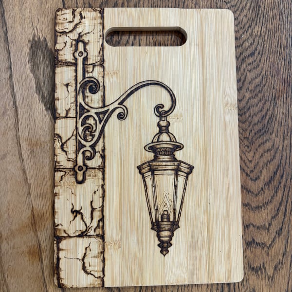 Autumn lantern chopping board
