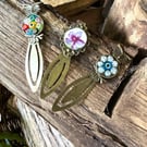 Vintage bead and ceramic bookmark handmade 