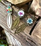 Vintage bead and ceramic bookmark handmade  - Image 1