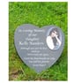 Engraved  Granite Memorial Plaque Grave Stone Marker Temporary Headstone - Image 1