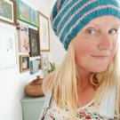 Womens Hand Knitted Slouchy Wool Beanie Hat