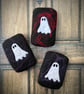 Handmade Ghost Felted Soap, gothic spooky Halloween gift for friend - Image 1