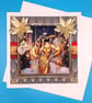 Art Deco Christmas Card, Wife, Mother, Sister, Daughter, Granddaughter 