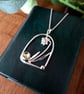 Handmade Daffodil Arch Pendant with Peridot