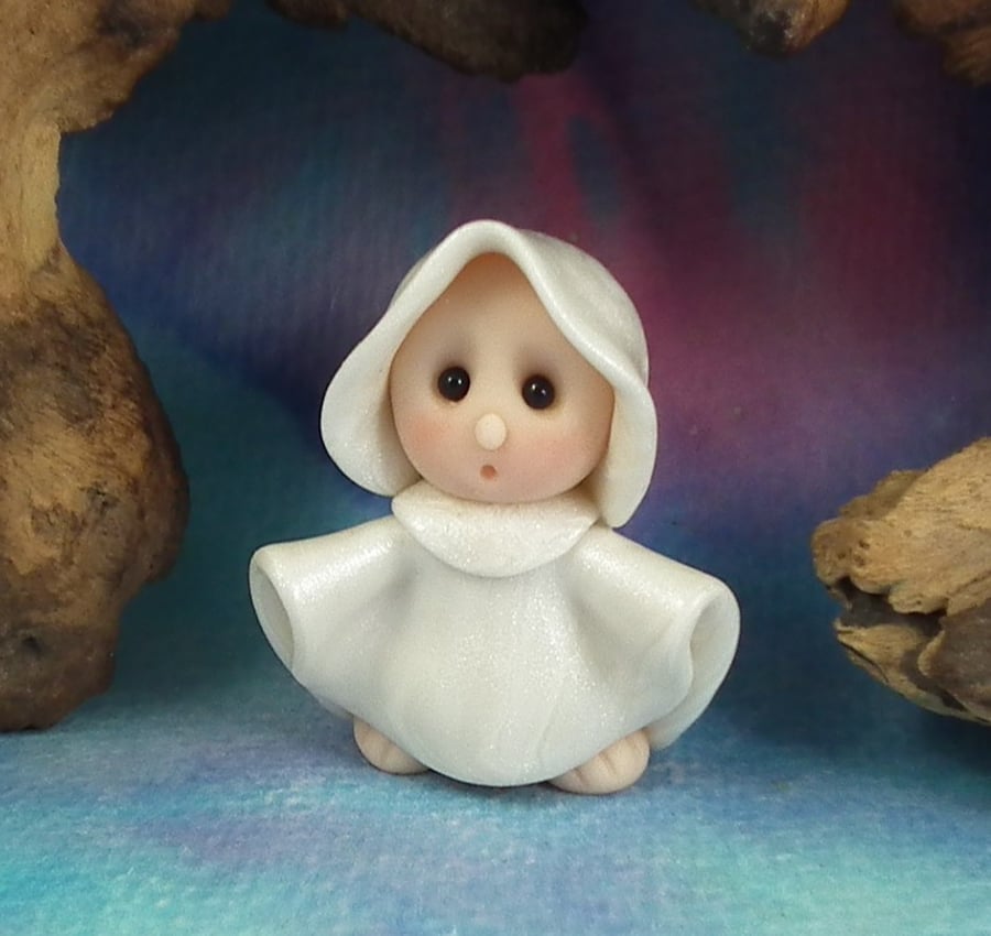 Sale Tiny Ghost Gnome 'Theo' OOAK Sculpt by Ann Galvin