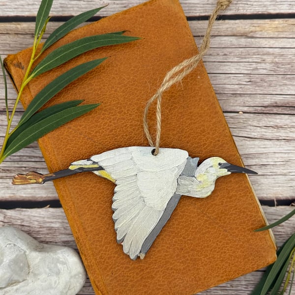 Sustainable Little Egret Decoration 