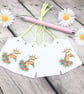 Floral Giraffe Gift Tags - set of 4 tags - Image 2
