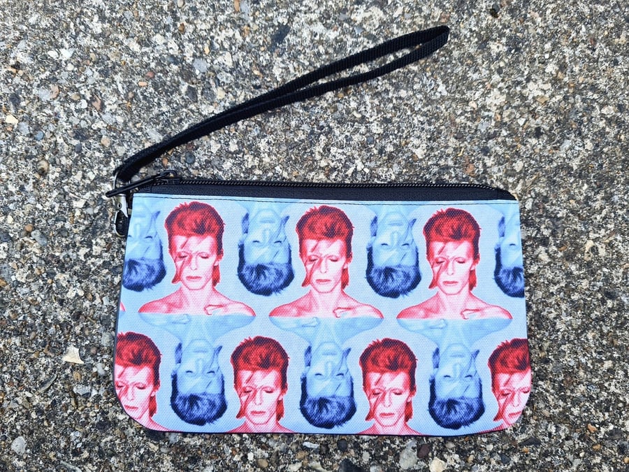 Red & Blue Bowie Purse - Aladdin Sane Bag Rock Lightning Bolt Ethical Phone Case