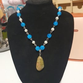 Handmade connector bead necklace 