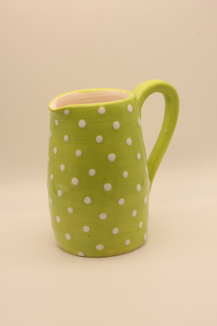 Lime Green Spotted Jug