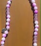Handmade Lilac Beaded Necklace