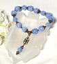 Blue Lace Agate & Bronze Bracelet - Image 3
