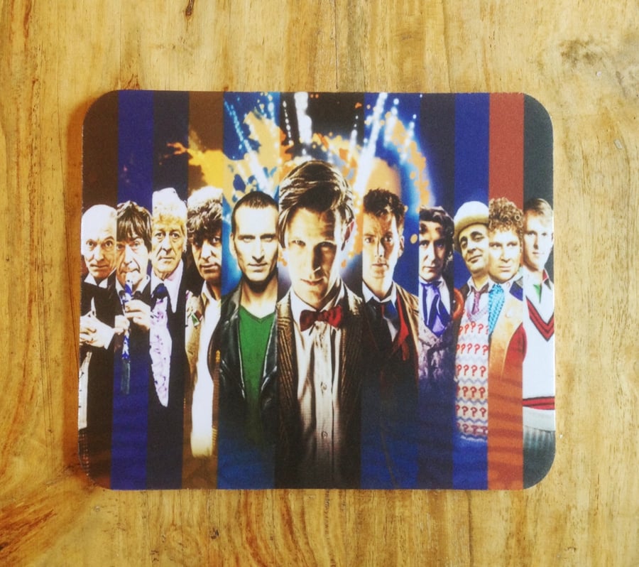 All the Eleven Doctor Whos Mousepad