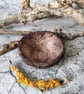 Bird Nest Sculpture, Rustic Clay, Mini Trinket Dish, Wabi-Sabi Bark Bowl - Image 6