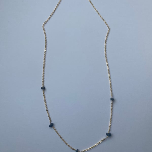 Aurielle – Delicate Sapphire Gemstone Necklace