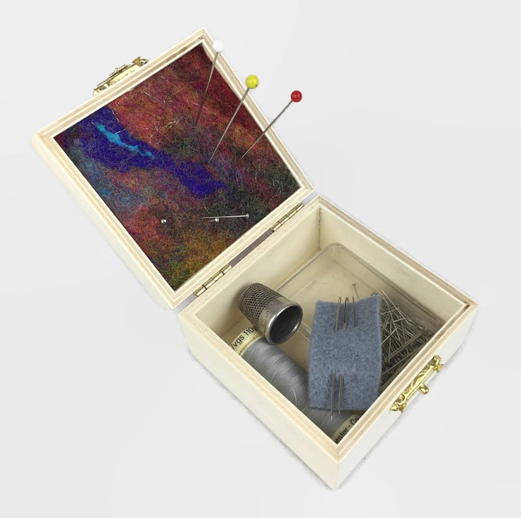 Seconds Sunday - Heart project box, sewing box ... - Folksy