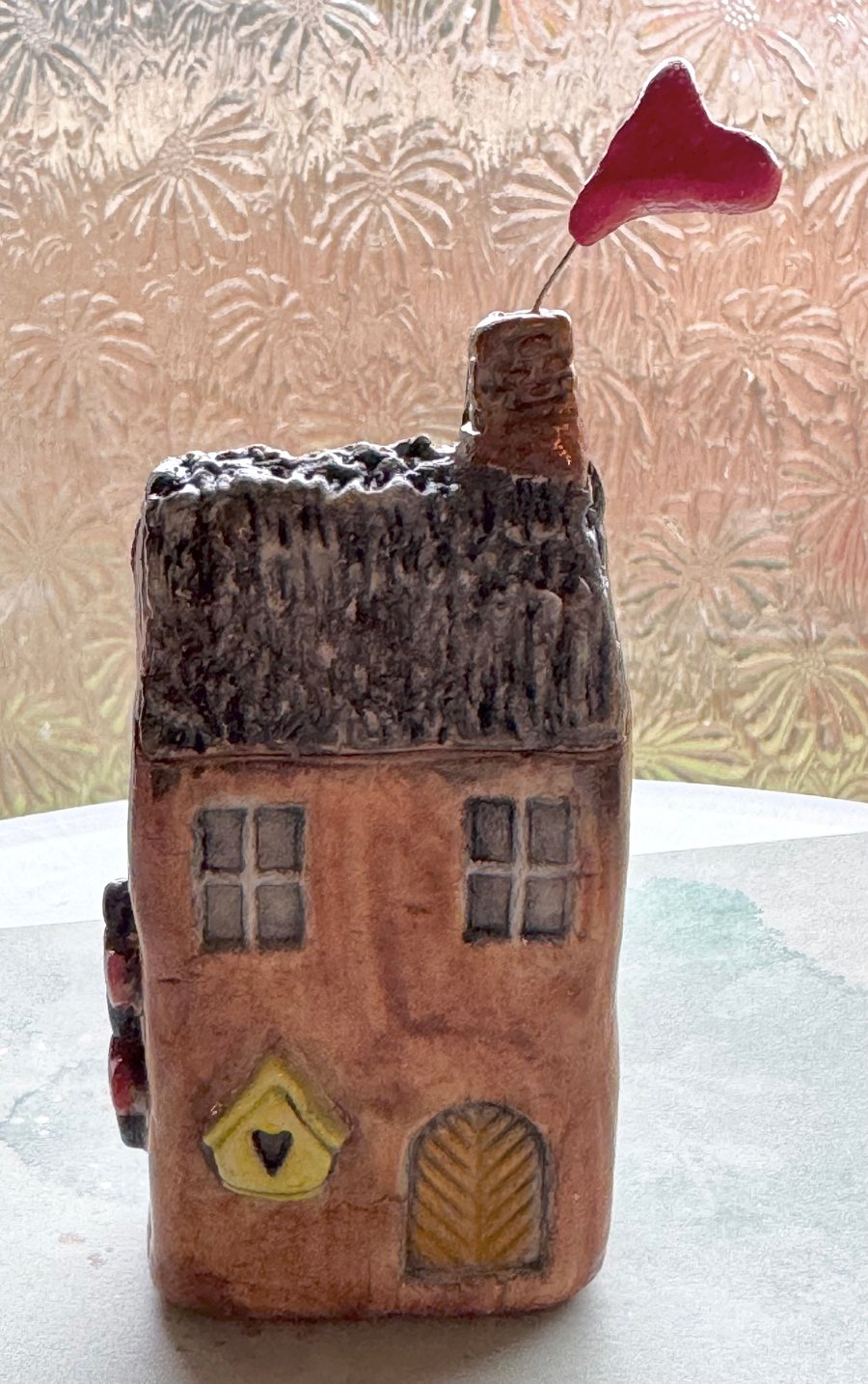 Minature Clay House Valentine’s gift Girlfriend Wife Mum Nan