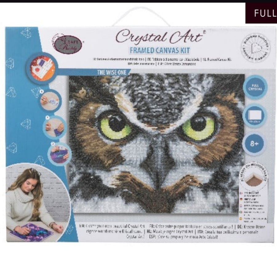 The wise owl 30x50cm diamond painting kit