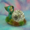 Tiny Garden Gnome 'Rhonda'  Diamond in the rough tableau OOAK Sculpt