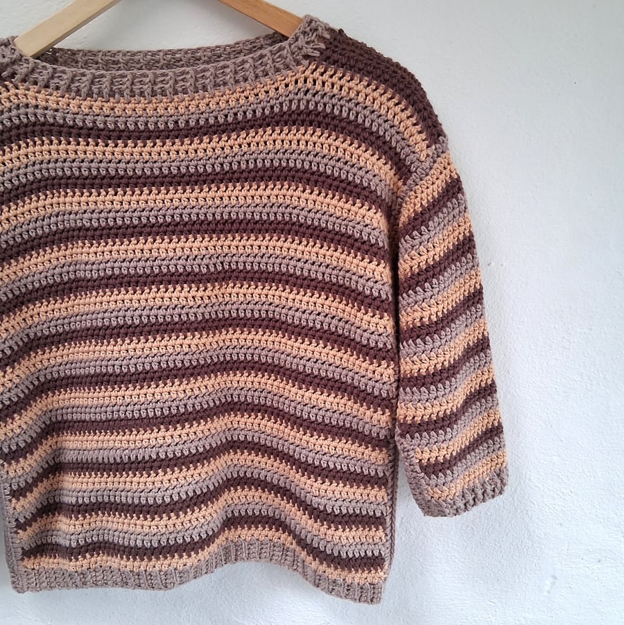 Crochet Pattern - Brambling Jumper - Sweater for Children Age 2-11 years - PDF 