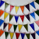 Stained Glass Bunting Suncatcher - Bunting - Hanging Window Decoration