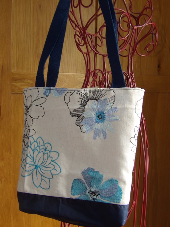 Tote bag fully lined pretty colours 