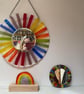 Fused Glass Rainbow Mirror - Image 2