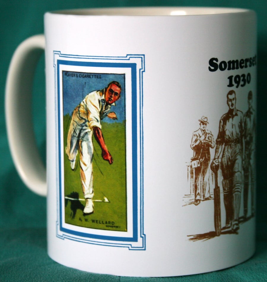Cricket mug Somerset 1930 vintage design mug