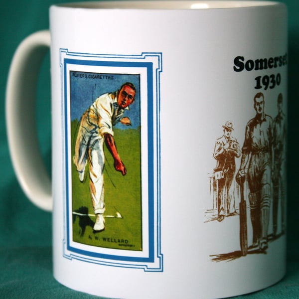 Cricket mug Somerset 1930 vintage design mug