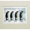 Penguins Linocut
