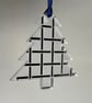 Silver mirrored tree - weave design - Image 1