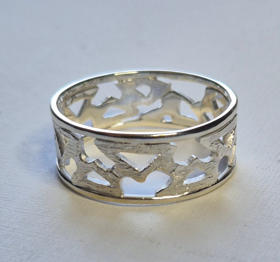 Sterling silver ring size Z