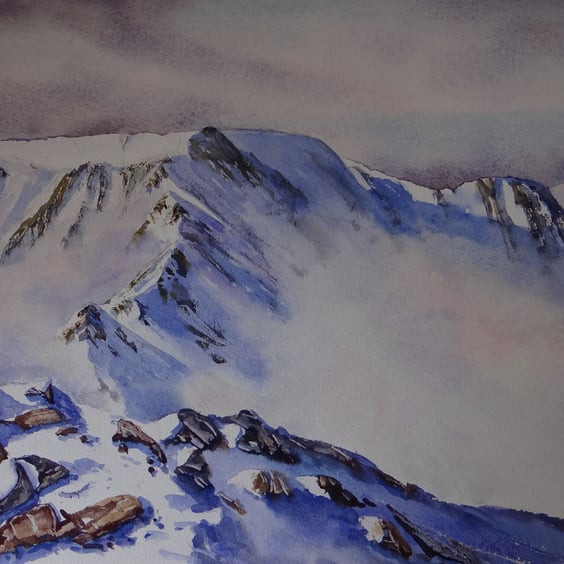 Striding Edge Original Watercolour painting by Jane Ward