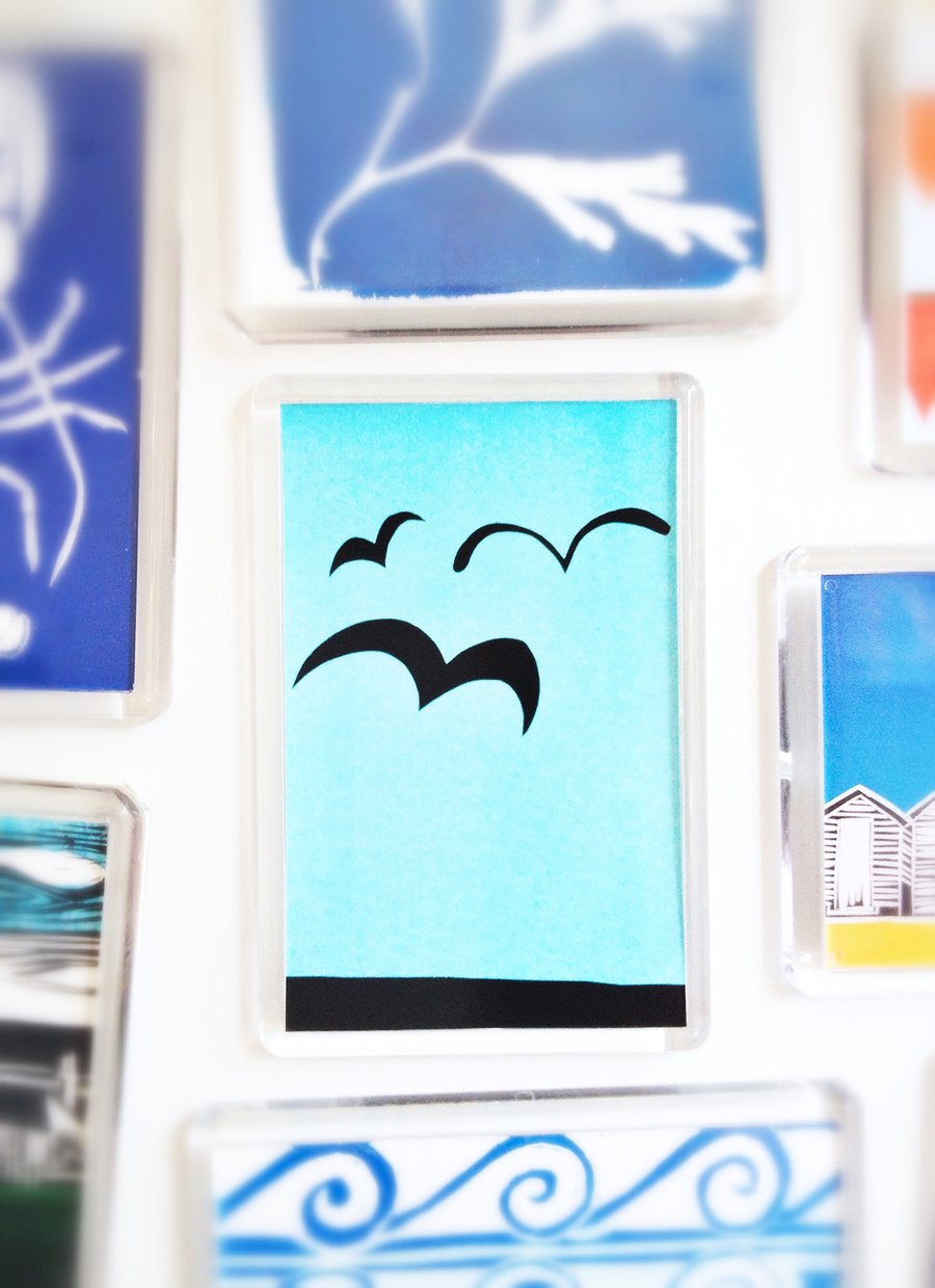 'Bird Silhouette' fridge magnet