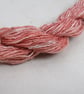 40m Natural Madder Dye Coral Bourette Noil Silk Single Ply Thread - Image 2