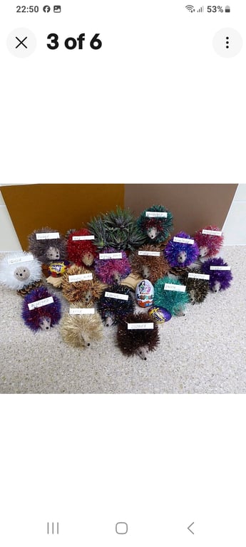 Cute Hedgehog Easter egg gift cover fun colours to choose from 