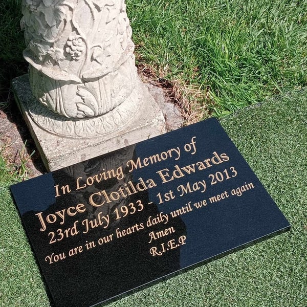 Flat Grave Plaque Grave Marker Grave  Plaque Grave Stone 