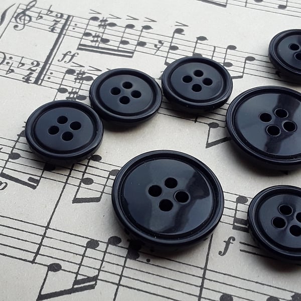 15mm & 21mm Dark NAVY Suit Jacket buttons (Matching)
