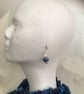 Handcrafted Drop Earrings in Blue - Image 5
