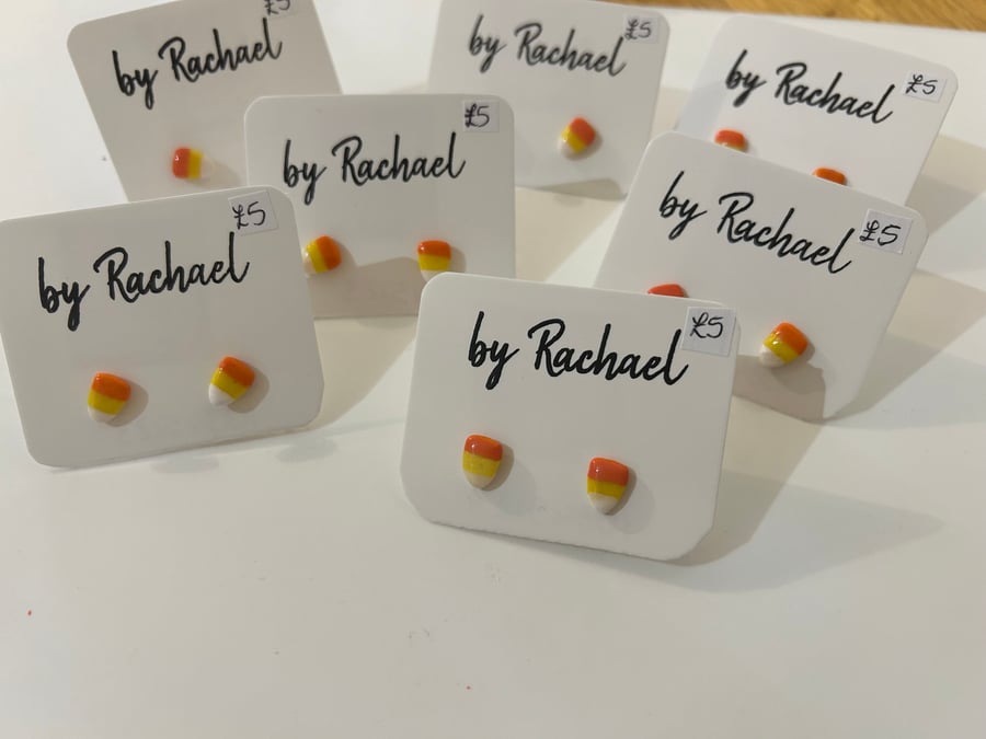 Candy corn studs
