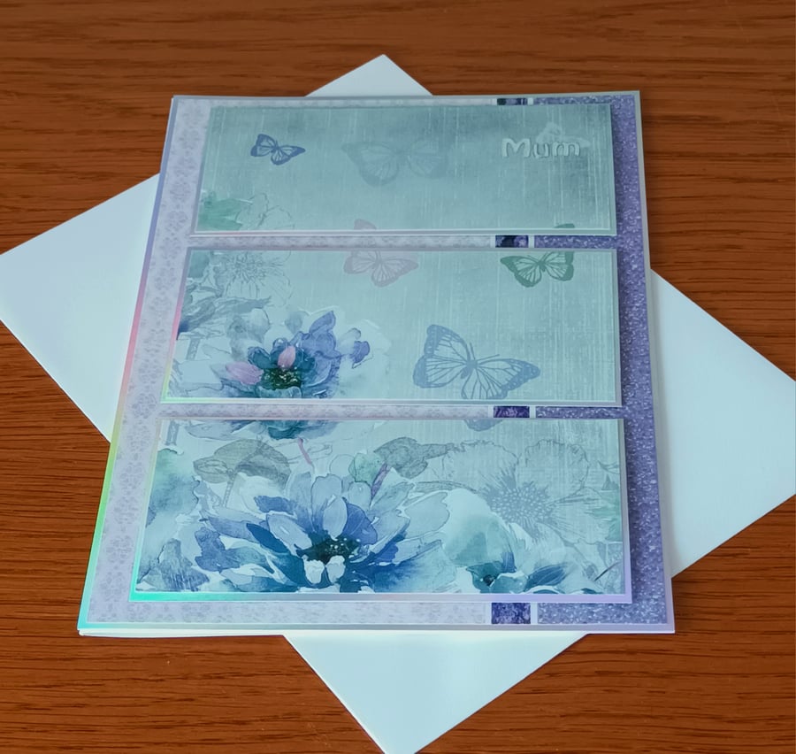 Mother’s Day Card - purple with butterflies